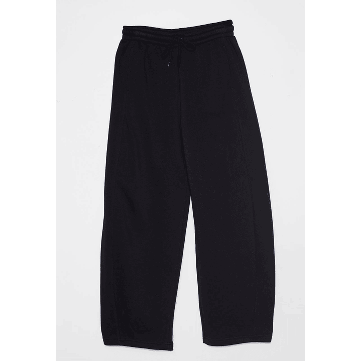Pantalón Buzo Barrel Mujer Negro Familyshop 2