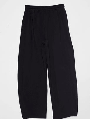 Pantalón Buzo Barrel Mujer Negro Familyshop