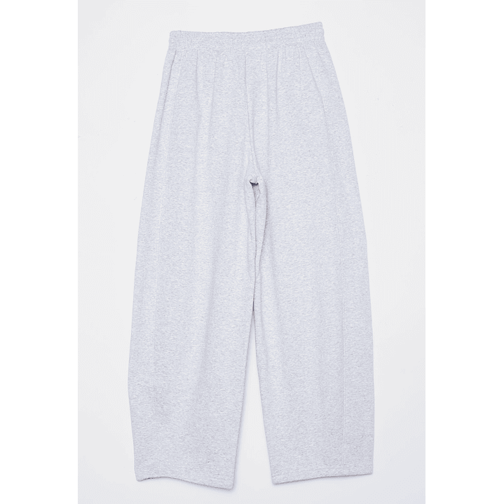 Pantalón Buzo Barrel Mujer Gris Familyshop 2