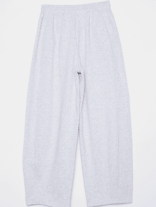 Pantalón Buzo Barrel Mujer Gris Familyshop