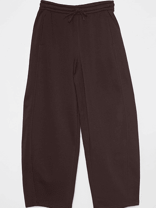 Pantalón Buzo Barrel Mujer Café Familyshop