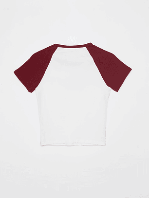 Polera Bicolor Brooklyn Mujer Crudo Familyshop
