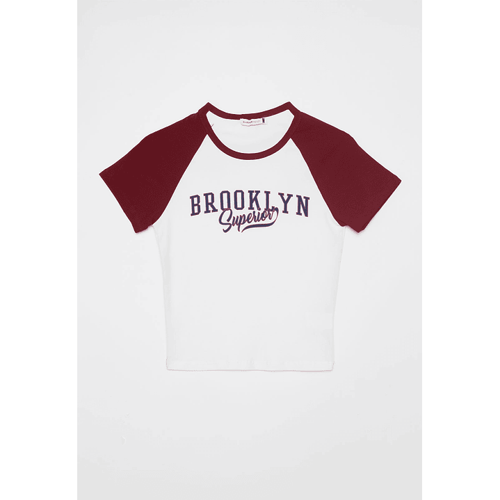 Polera Bicolor Brooklyn Mujer Crudo Familyshop 1