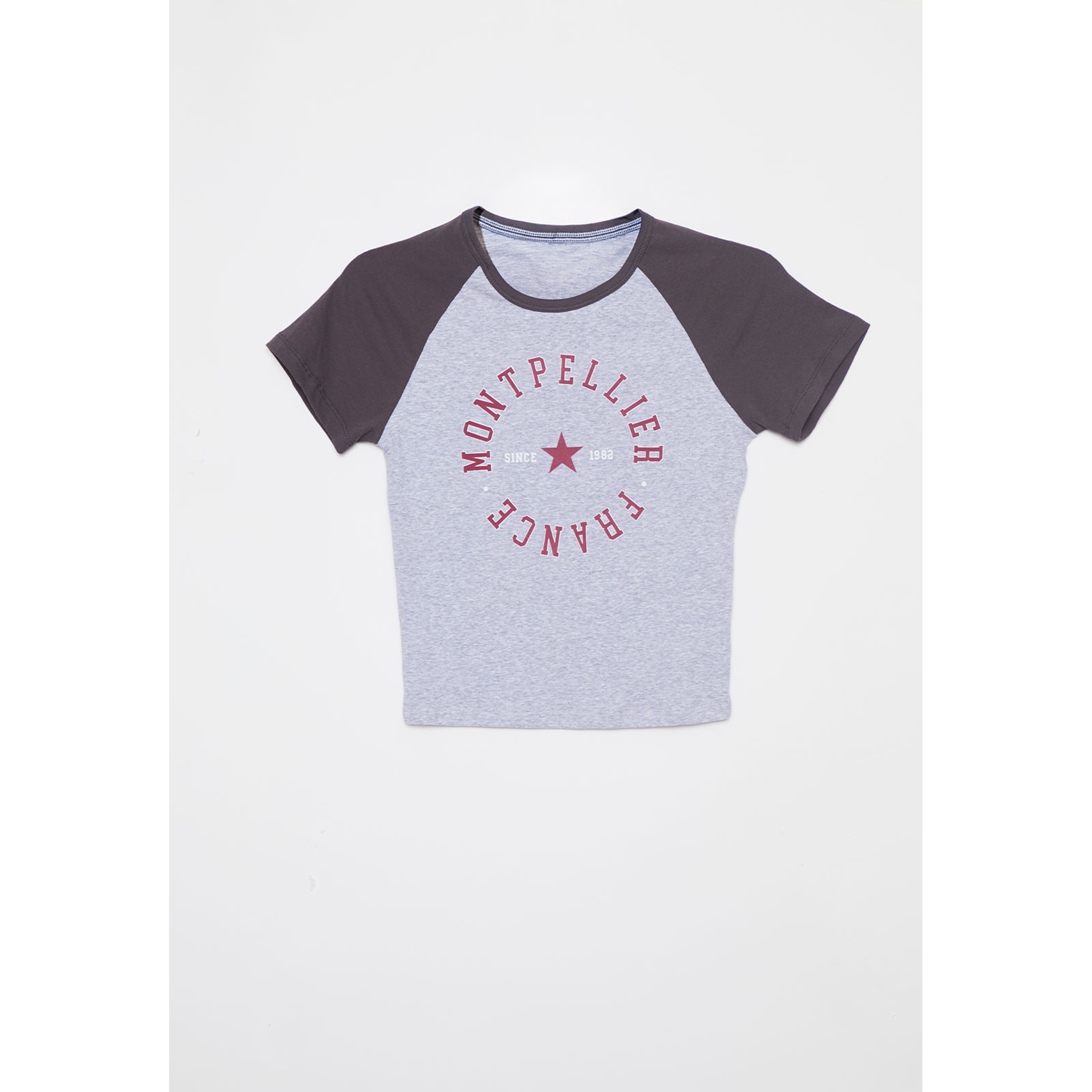 Polera Bicolor Montpellier Mujer Gris Familyshop 1