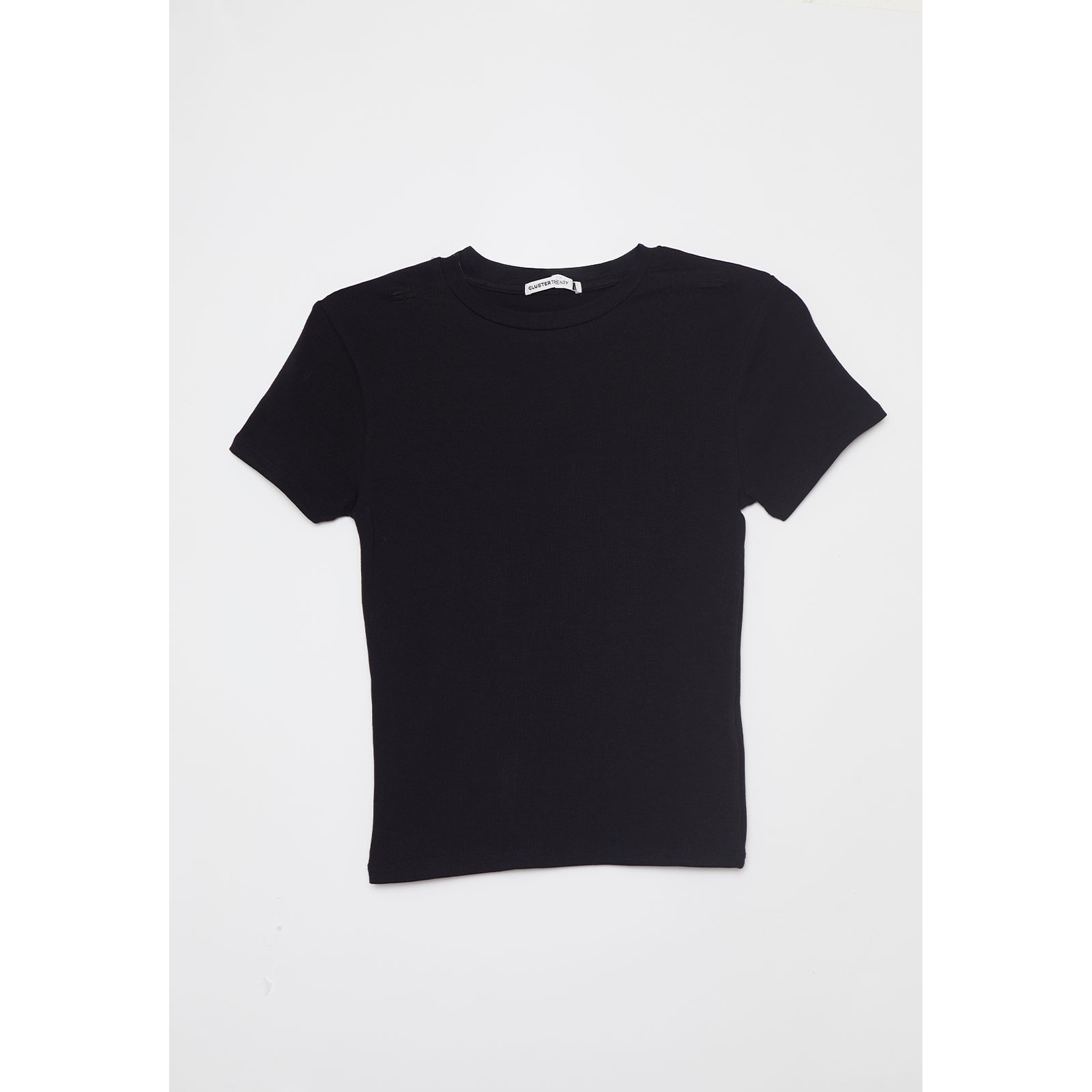 Polera Basic Mujer Negro Familyshop 1