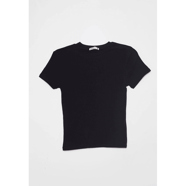 Polera Basic Mujer Negro Familyshop 1