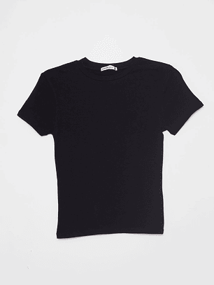 Polera Basic Mujer Negro Familyshop
