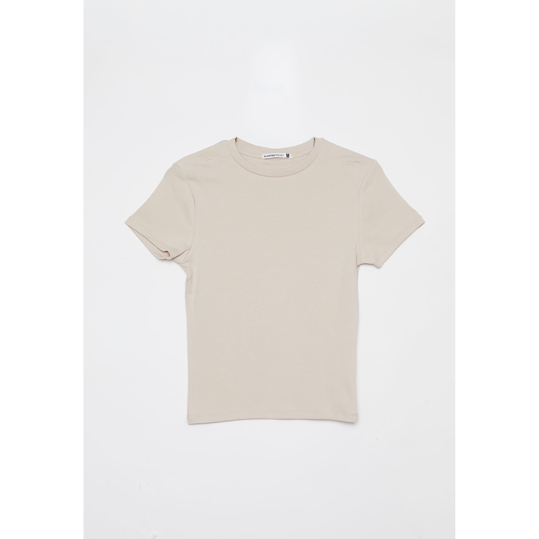 Polera Basic Mujer Beige Familyshop 1