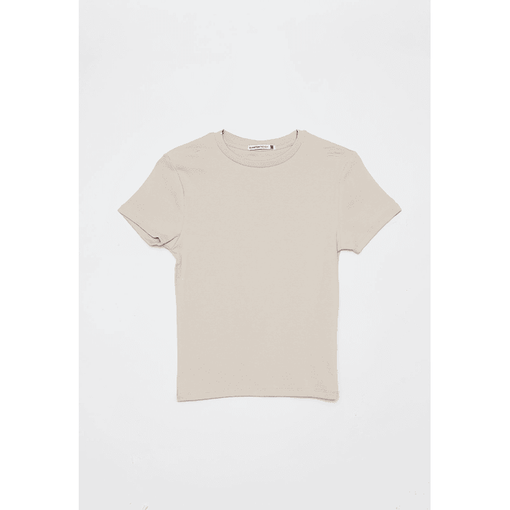 Polera Basic Mujer Beige Familyshop 1