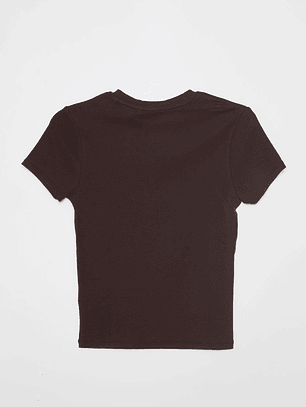 Polera Basic Mujer Café Familyshop