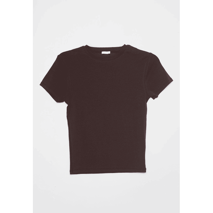 Polera Basic Mujer Café Familyshop 1