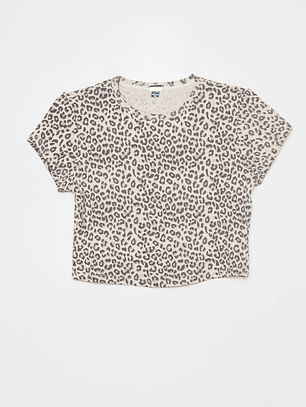 Polera Leopard Mujer Beige Familyshop