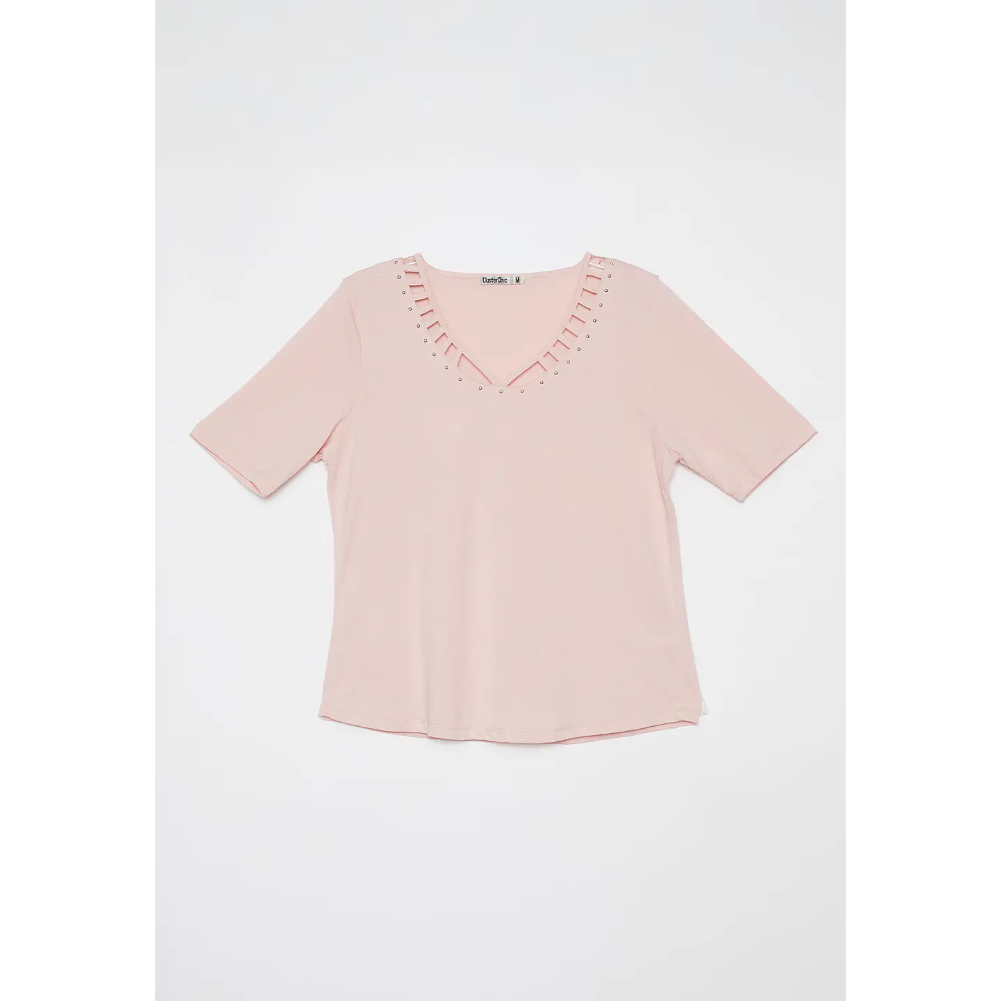 Polera Escocesa Mujer Rosado Familyshop 5