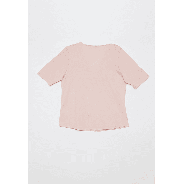 Polera Escocesa Mujer Rosado Familyshop 2