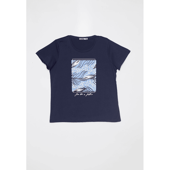 Polera Blue Flow Mujer Azul Familyshop 1