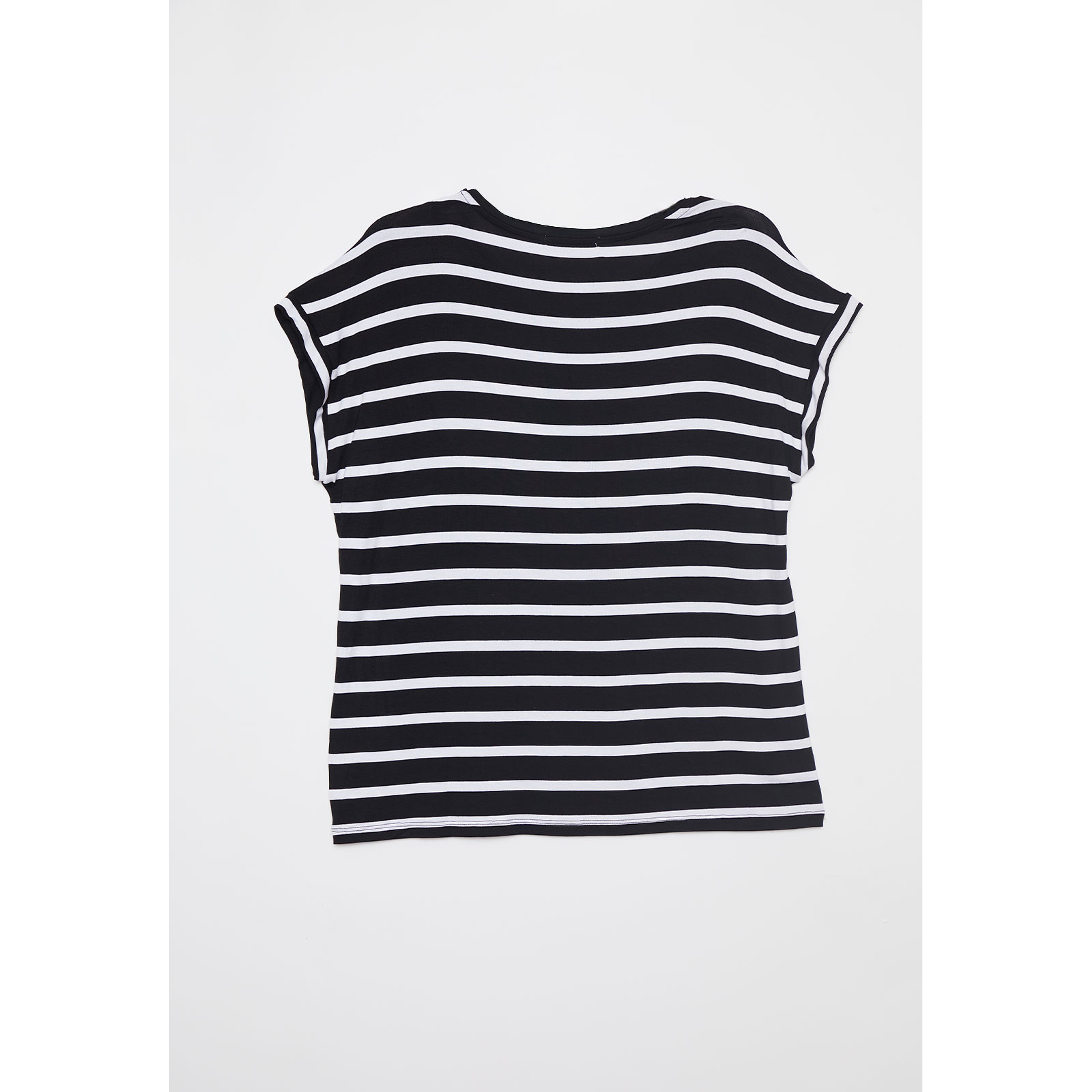 Polera Rayada Mujer Negro Familyshop 2