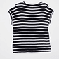 Polera Rayada Mujer Negro Familyshop - Miniatura 2