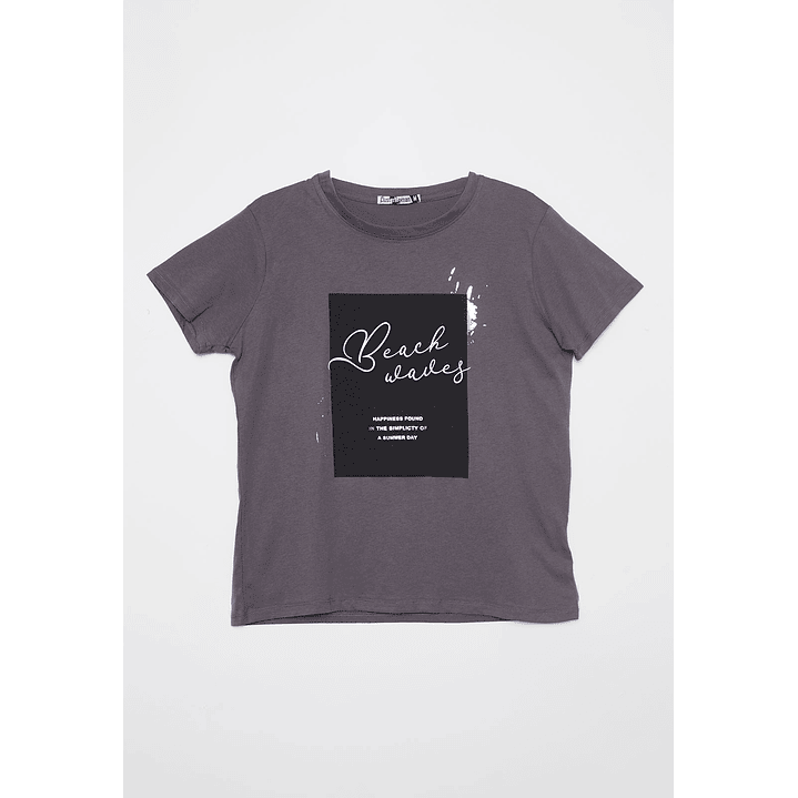 Polera Silver Beach Mujer Gris Familyshop 1