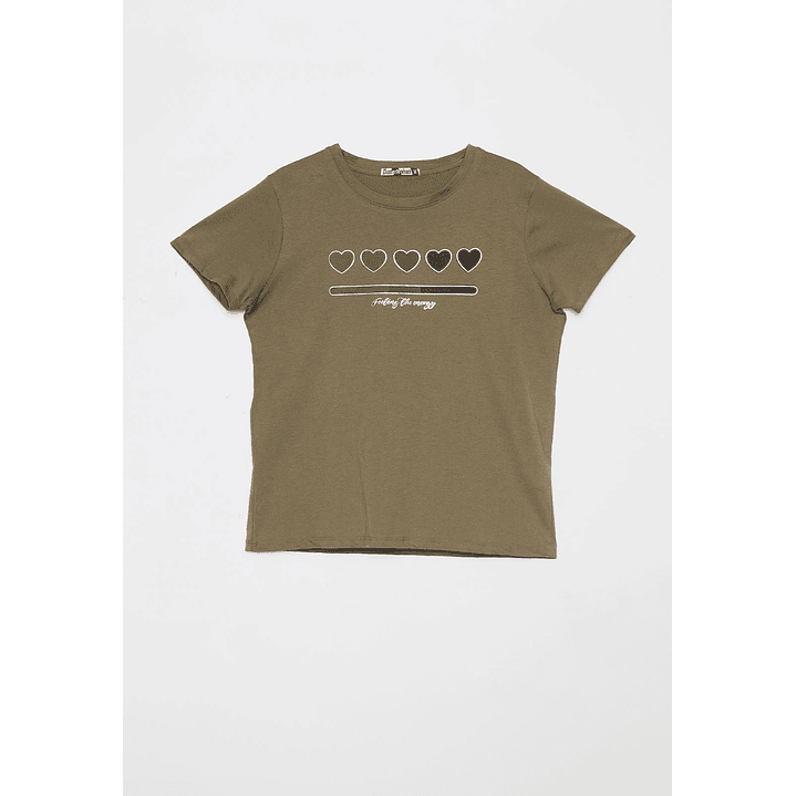 Polera Silver Heart Mujer Verde Familyshop 1