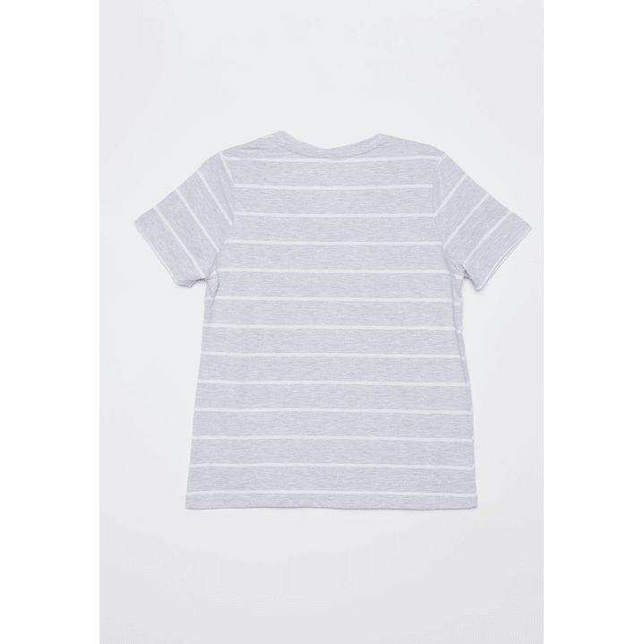 Polera Rayada Mujer Gris Familyshop 2