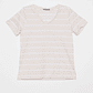 Polera Rayada Mujer Beige Familyshop - Miniatura 1