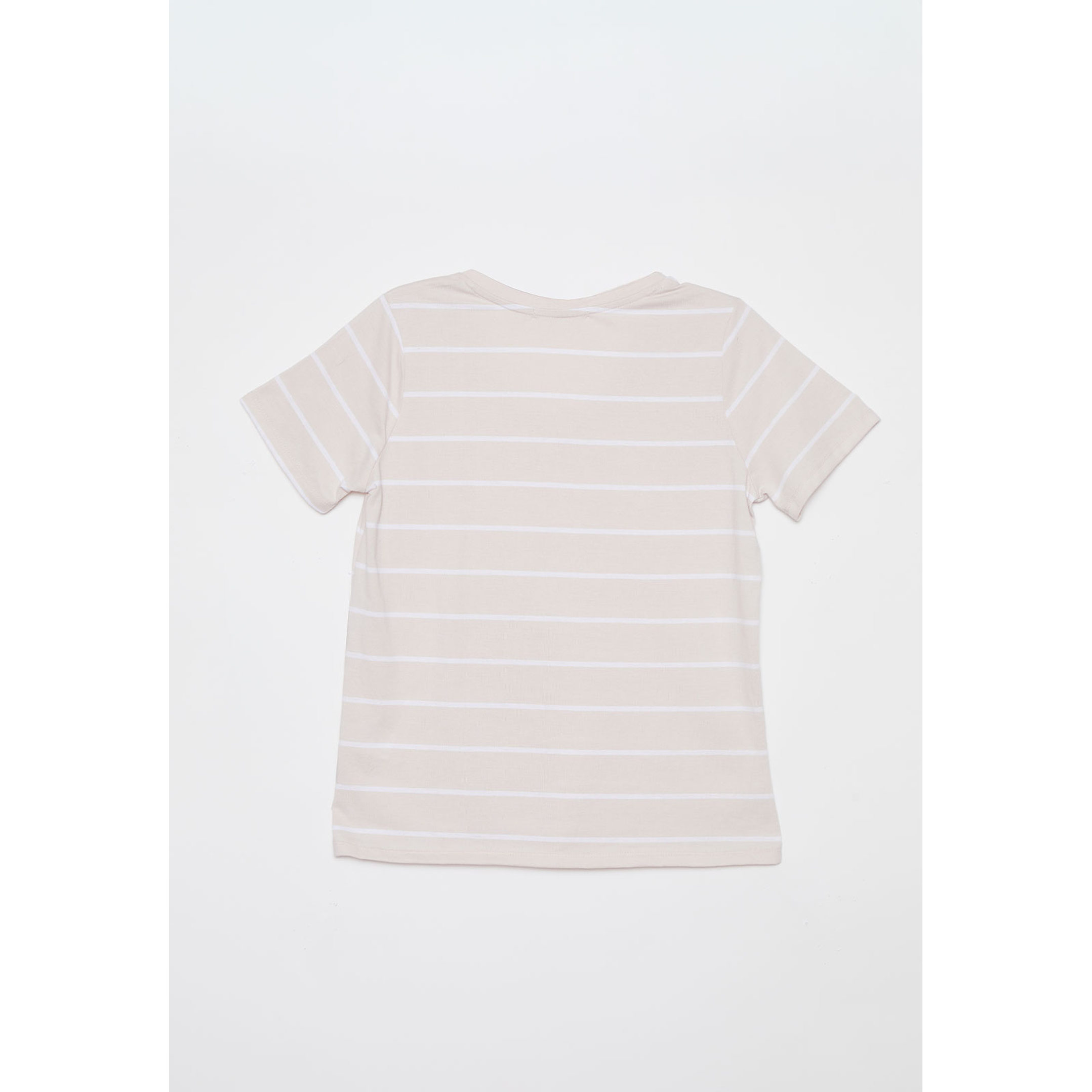 Polera Rayada Mujer Beige Familyshop 2
