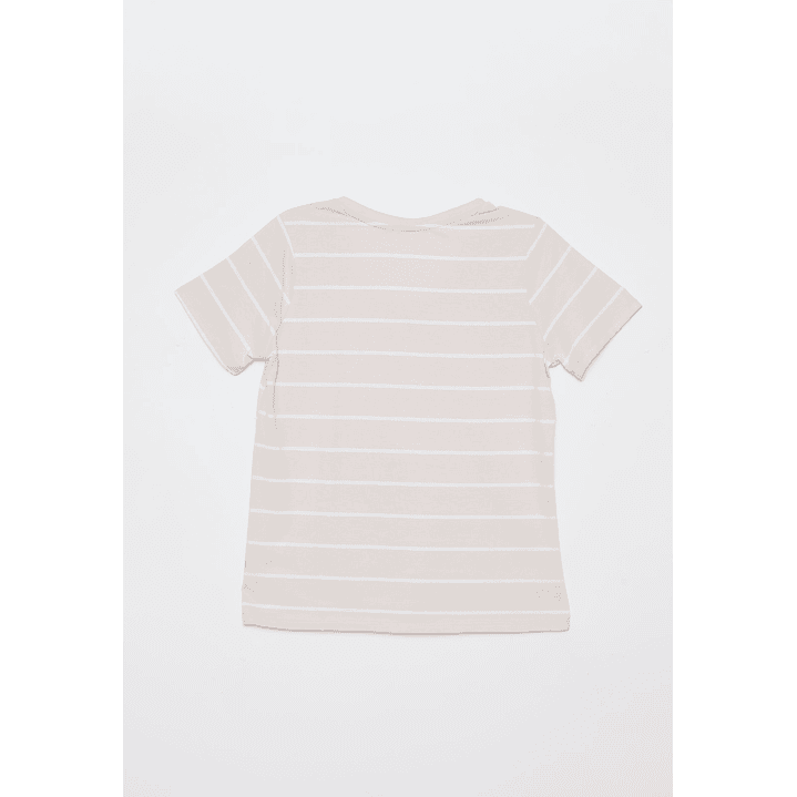 Polera Rayada Mujer Beige Familyshop 2