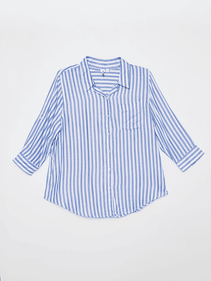 Blusa Rayada Mujer Celeste Familyshop