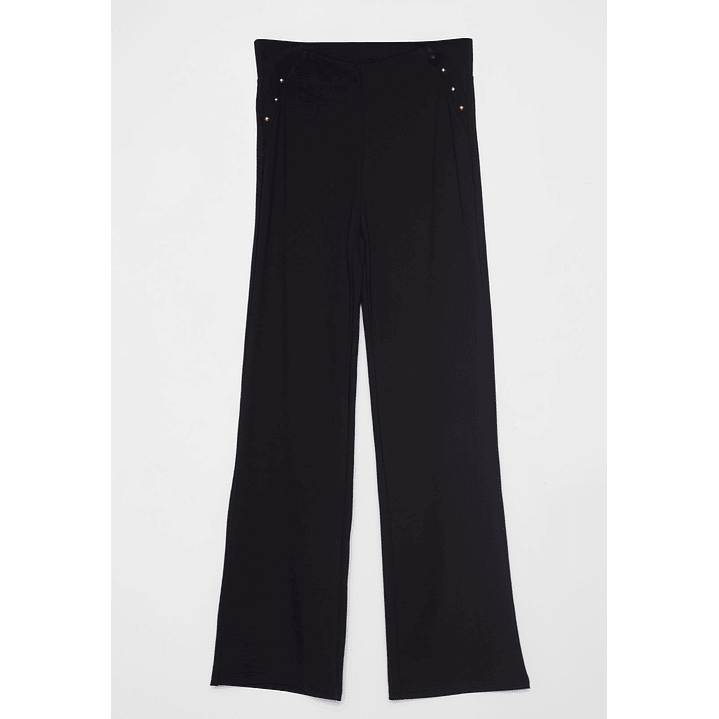 Calza Wide Leg Mujer Negro Familyshop 1