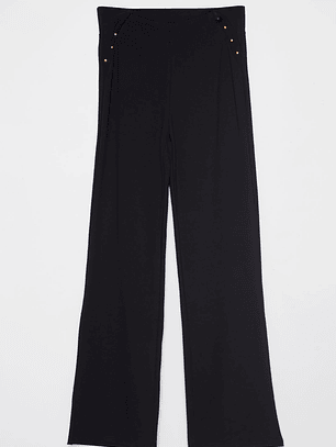 Calza Wide Leg Mujer Negro Familyshop