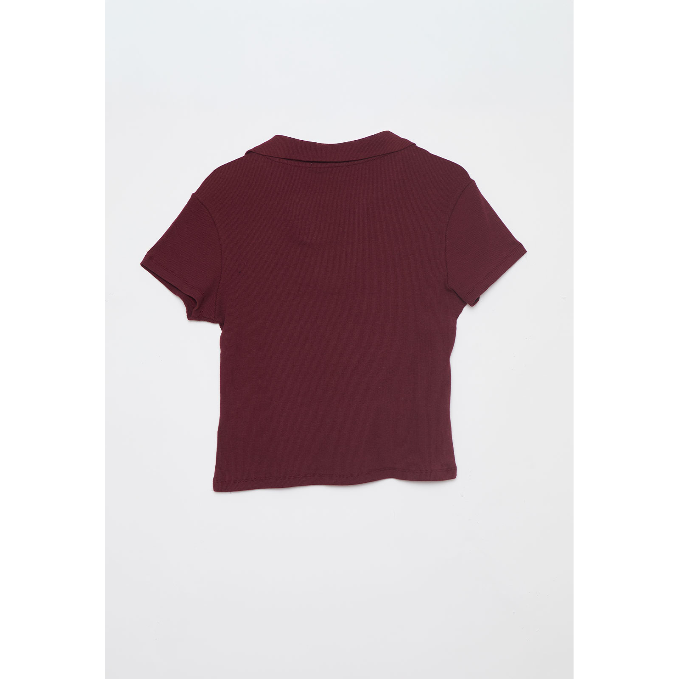 Polera Cuello Mujer Burdeo Familyshop 2