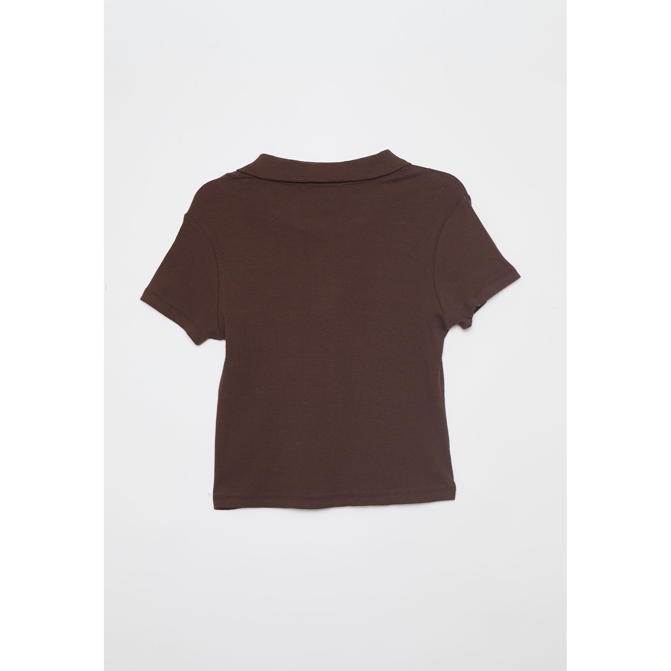 Polera Cuello Mujer Café Familyshop 2