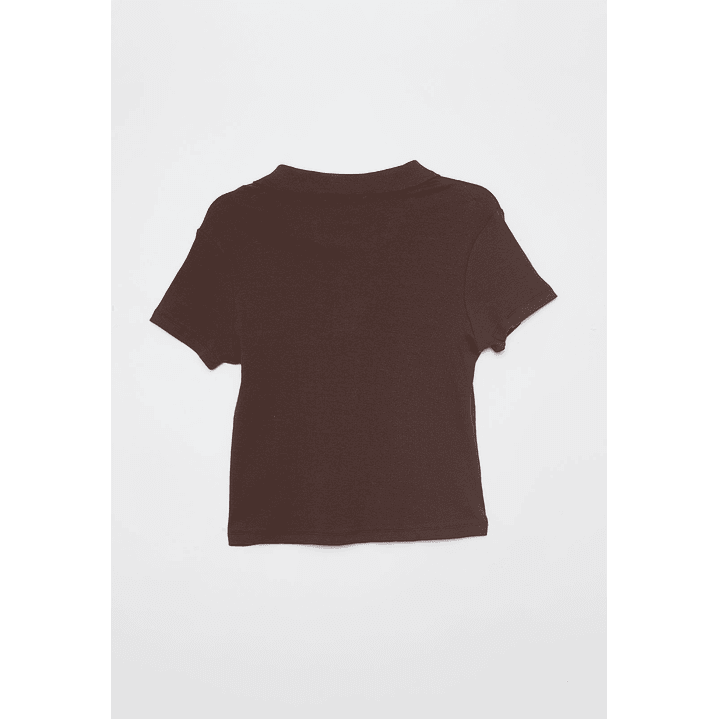 Polera Cuello Mujer Café Familyshop 2