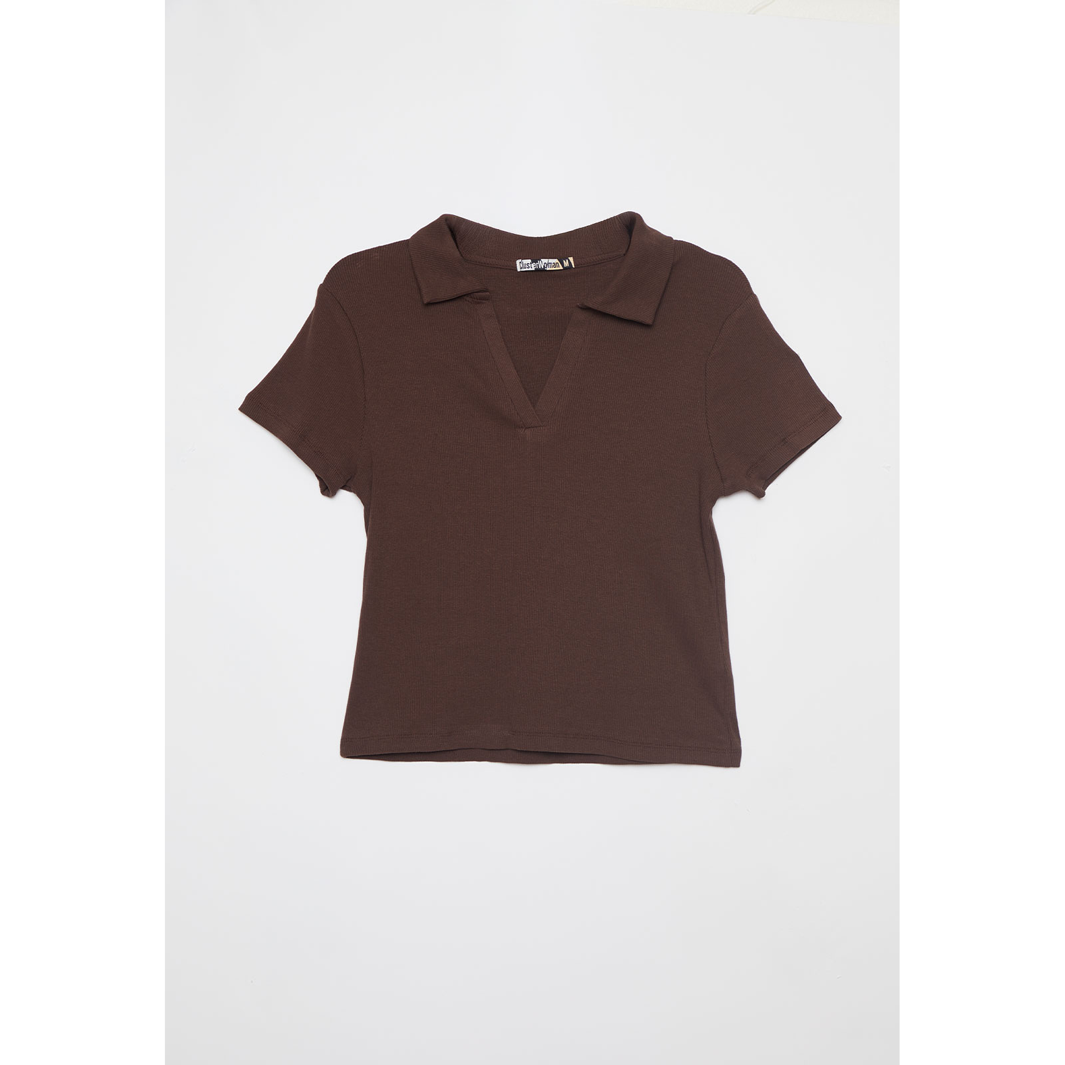 Polera Cuello Mujer Café Familyshop 1
