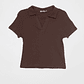 Polera Cuello Mujer Café Familyshop - Miniatura 1