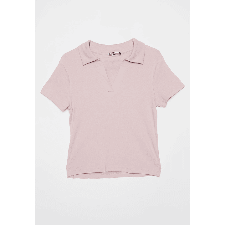 Polera Cuello Mujer Rosado Familyshop 1