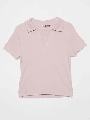 Polera Cuello Mujer Rosado Familyshop