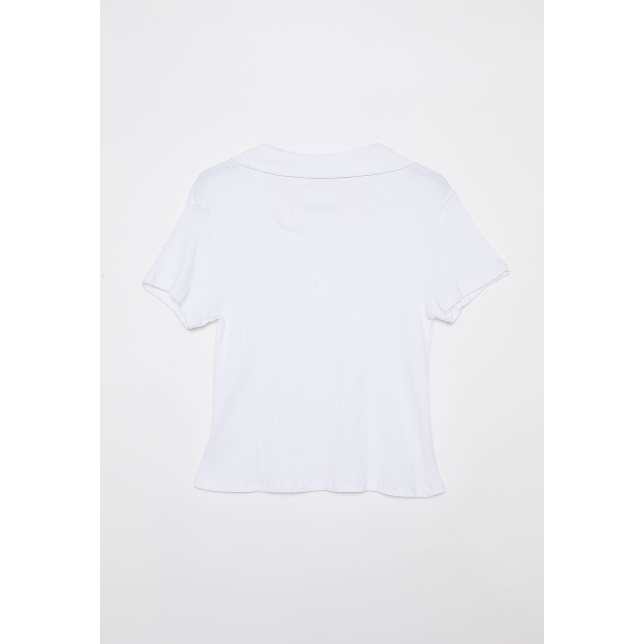 Polera Cuello Mujer Blanco Familyshop 2