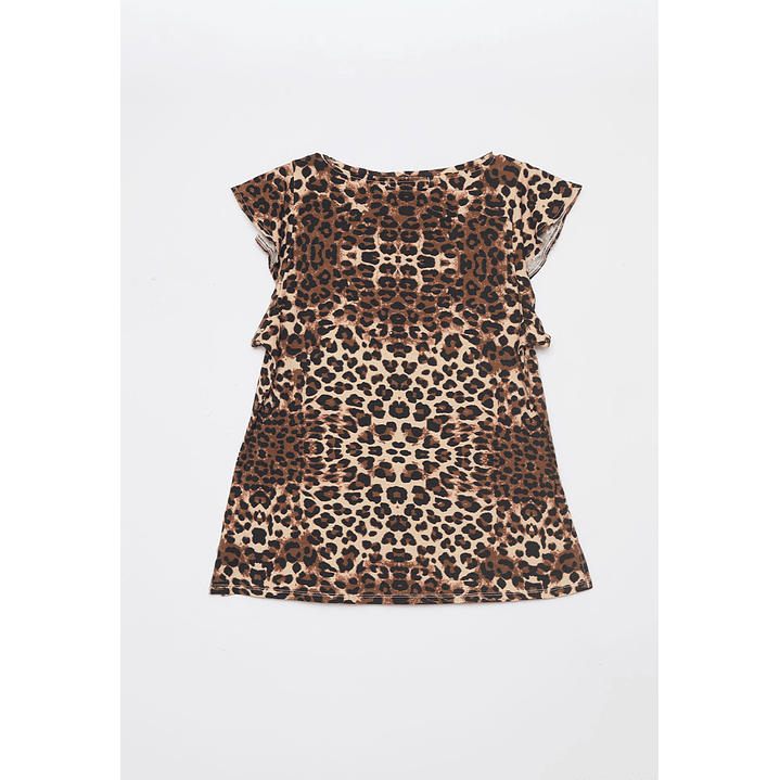 Polera Leopard Mujer Café Familyshop 2