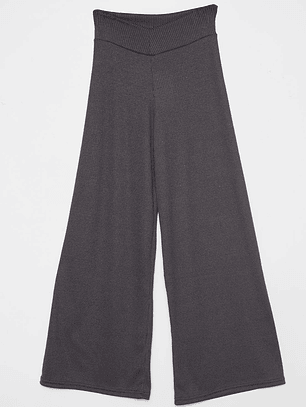 Pantalón Wide Leg Mujer Gris Familyshop