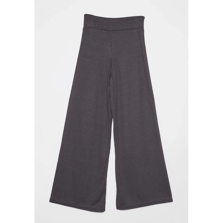 Pantalón Wide Leg Mujer Gris Familyshop 2