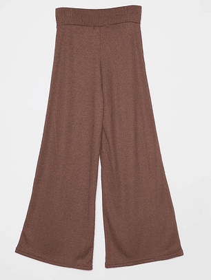 Pantalón Wide Leg Mujer Café Familyshop