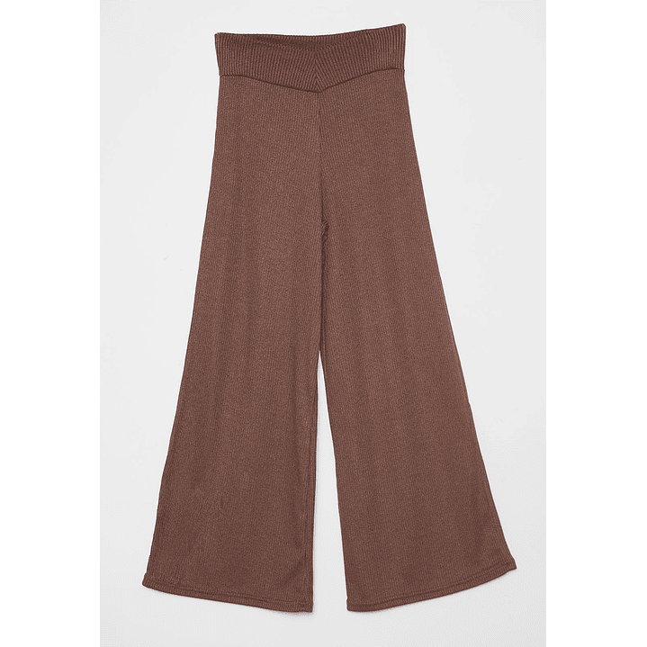 Pantalón Wide Leg Mujer Café Familyshop 1