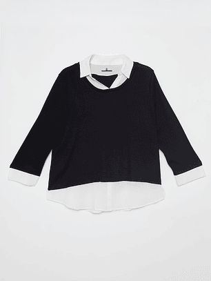 Sweater Chic Mujer Negro Familyshop