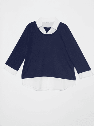 Sweater Chic Mujer Azul Familyshop