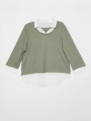 Sweater Chic Mujer Verde Familyshop