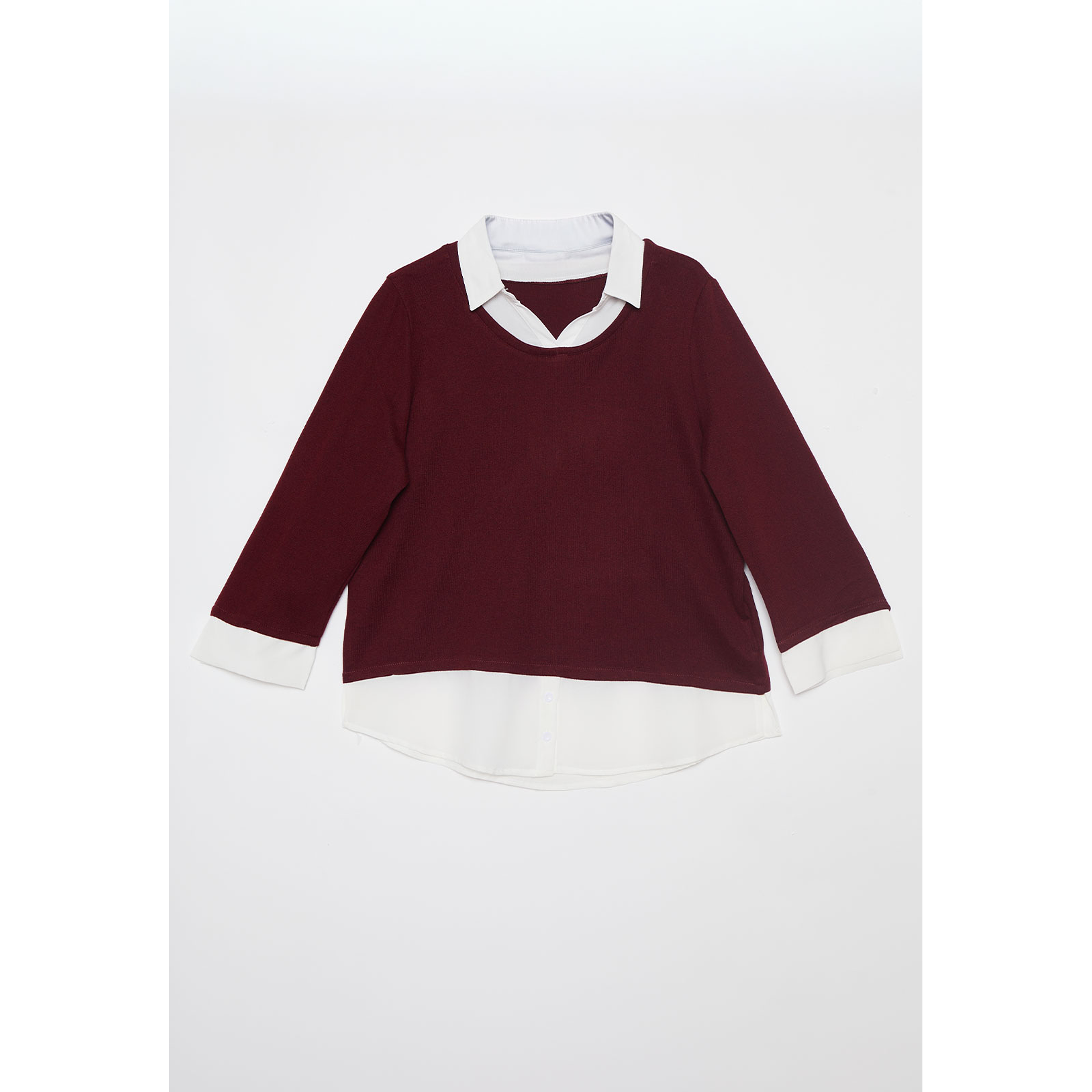 Sweater Chic Mujer Burdeo Familyshop 1