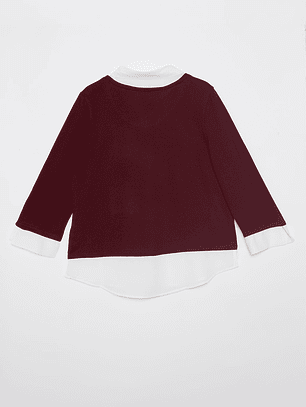 Sweater Chic Mujer Burdeo Familyshop