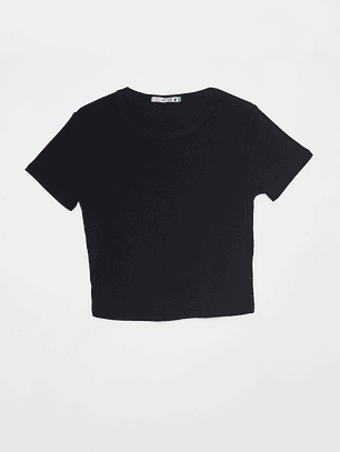 Polera Clásica Mujer Negro Familyshop