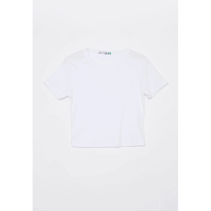 Polera Clásica Mujer Blanco Familyshop 1